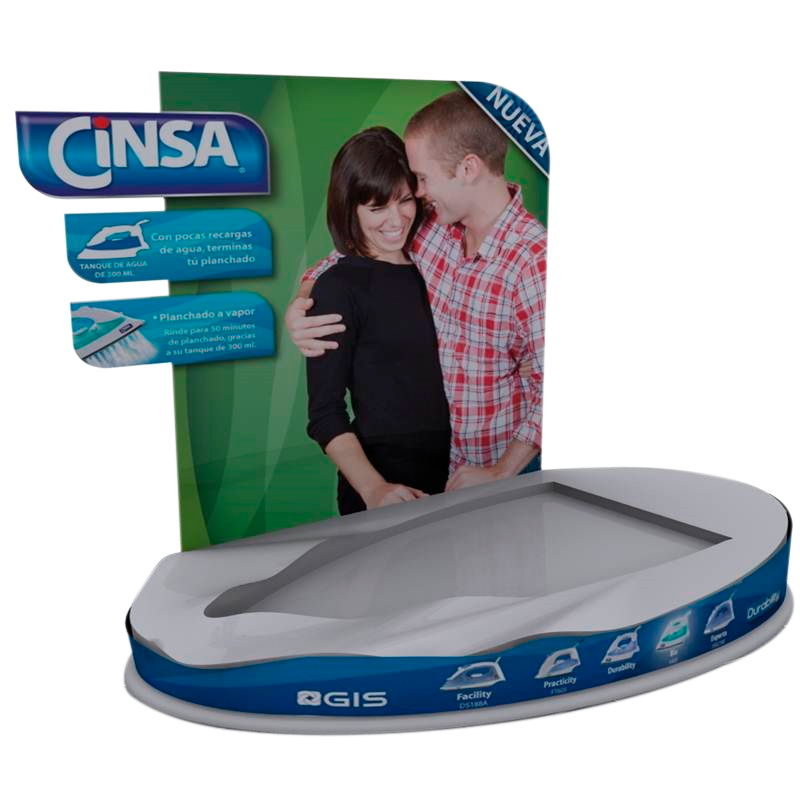 exhibidor termoformado con impresión